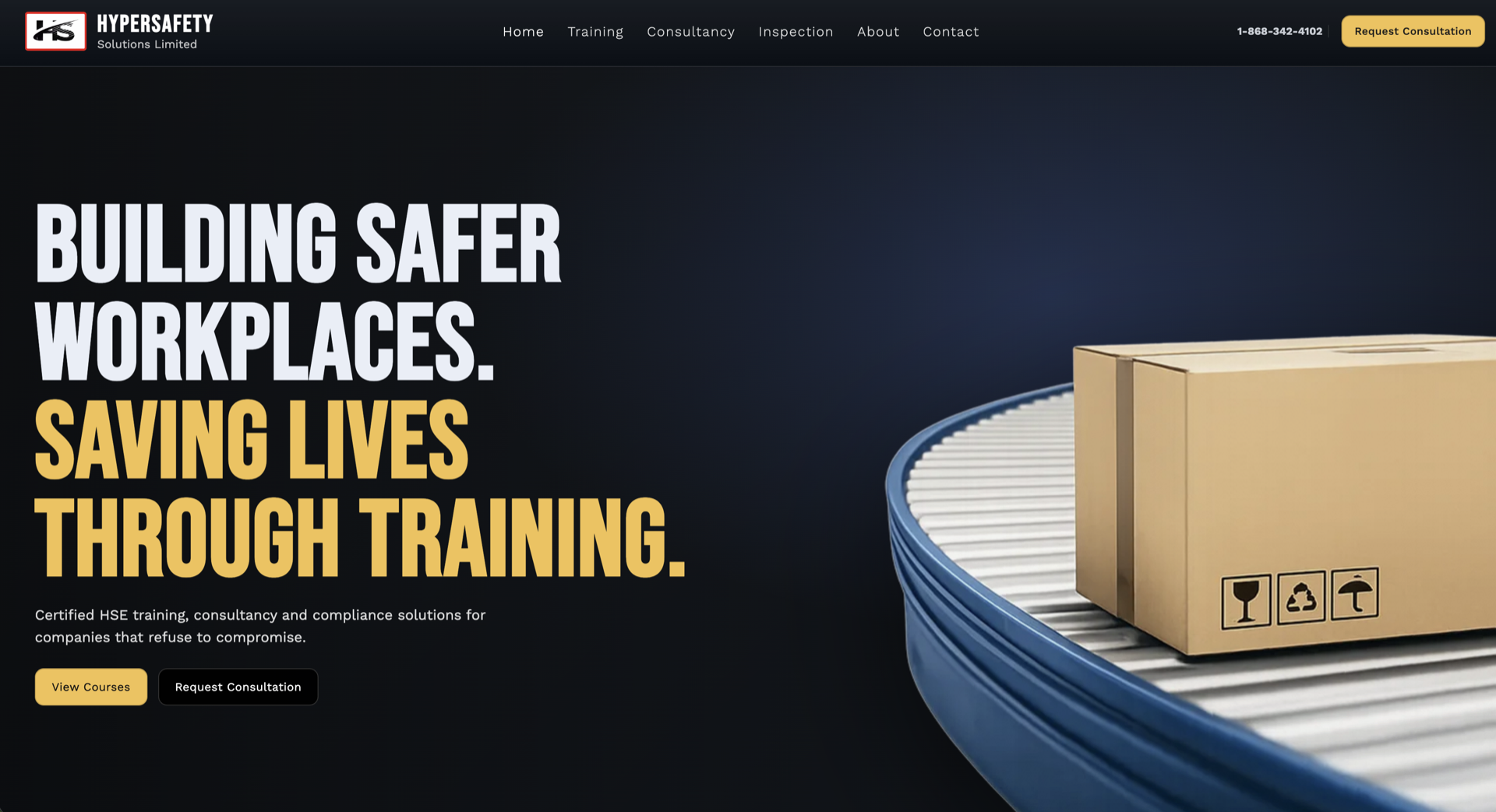 Hypersafety Solutions website homepage